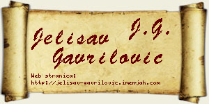 Jelisav Gavrilović vizit kartica